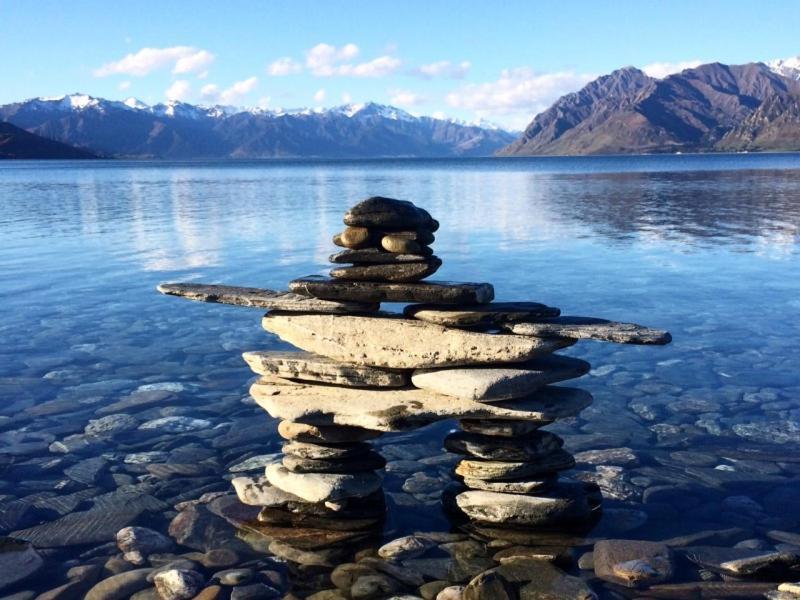 Lakefront Fantail Cottage Lake Hawea, Wanaka Esterno foto